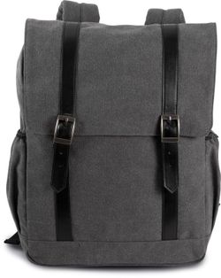 Mochila de canvas con solapa