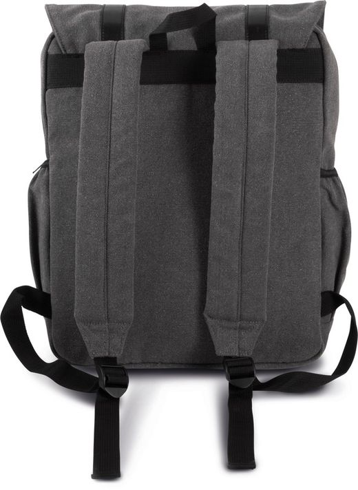 Canvas Rucksack mit Klappe