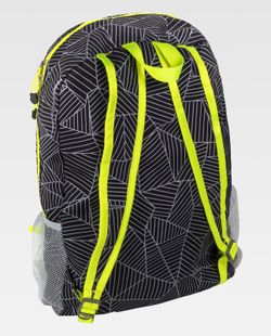 Mochila de color Estampado Negro+Amarillo Fluor