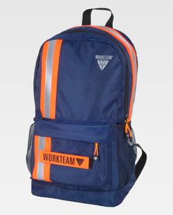 Mochila de color Marino+Naranja Flúor | PROTECCIÓN