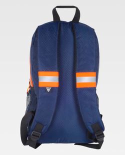 Mochila de color Marino+Naranja Flúor | PROTECCIÓN