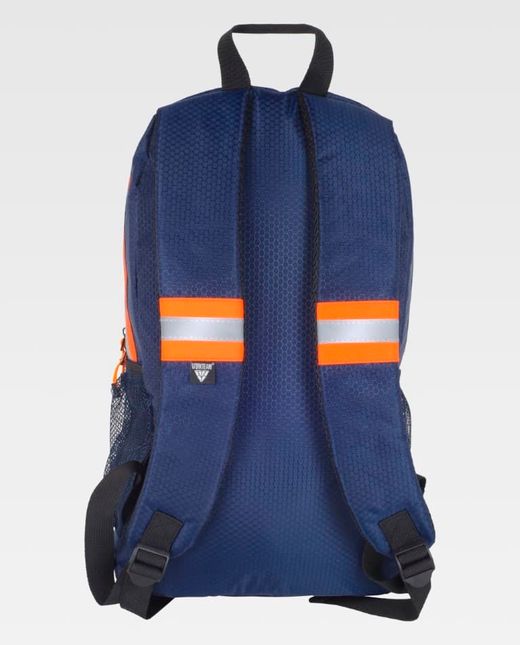 Mochila de color Marino+Naranja Flúor | PROTECCIÓN