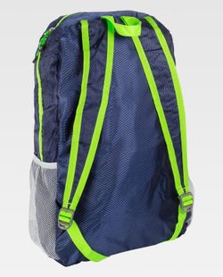 Mochila de color Marino+Verde Flúor