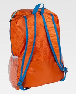 Mochila de color Naranja Fluor+Turquesa