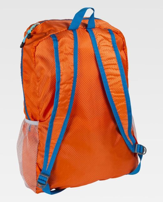 Mochila de color Naranja Fluor+Turquesa