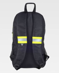 Mochila de color Negro+Amarillo fluor | PROTECCIÓN