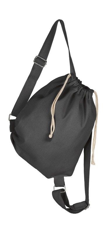 Mochila de lona con asas y cordón