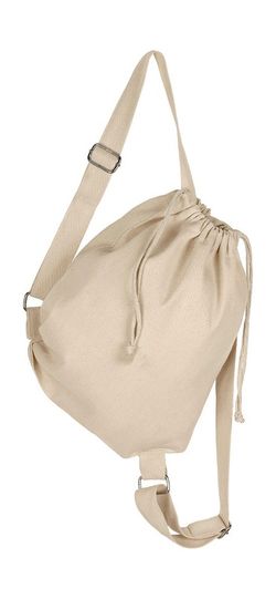Mochila de lona con asas y cordón