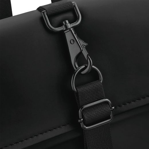 Rucksack mit Roll-Top-Klappe aus mattem Polyurethan
