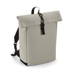Rucksack mit Roll-Top-Klappe aus mattem Polyurethan