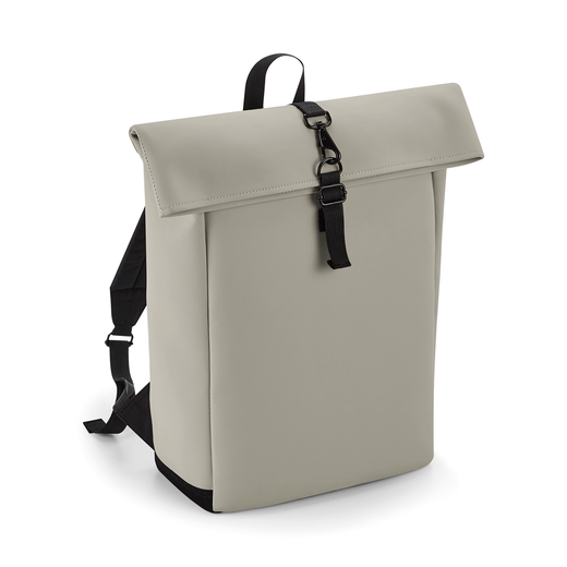 Rucksack mit Roll-Top-Klappe aus mattem Polyurethan