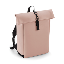 Rucksack mit Roll-Top-Klappe aus mattem Polyurethan