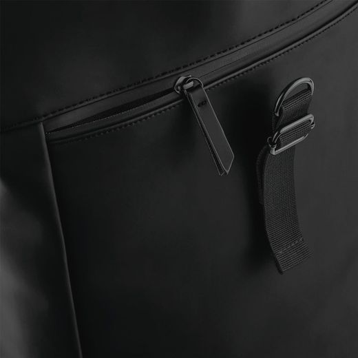 Rucksack mit Roll-Top-Klappe aus mattem Polyurethan
