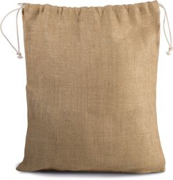 Jute Kordelzug Rucksack