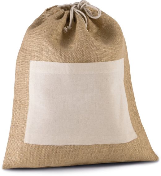 Jute Kordelzug Rucksack