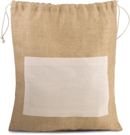 Jute Kordelzug Rucksack