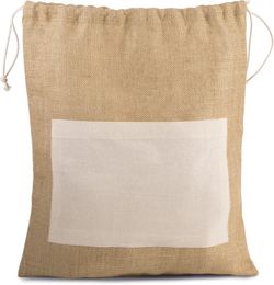 Jute Kordelzug Rucksack