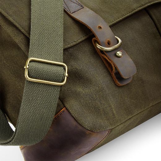 Mochila messenger Heritage de lona encerada
