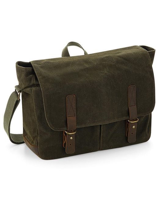 Mochila messenger Heritage de lona encerada