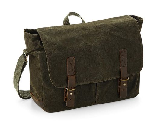 Mochila messenger Heritage de lona encerada