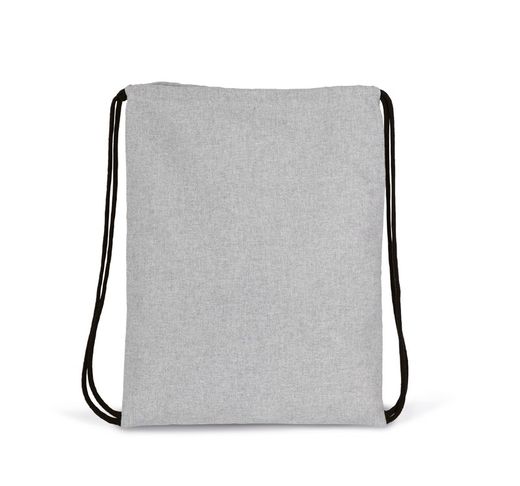 Kleiner Rucksack aus recyceltem Kordelzug.