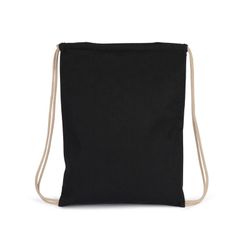 Kleiner Rucksack aus recyceltem Kordelzug.