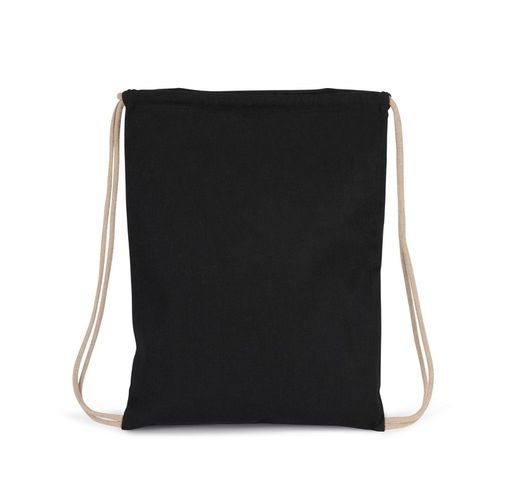 Kleiner Rucksack aus recyceltem Kordelzug.