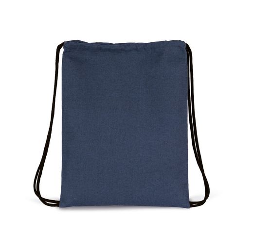 Kleiner Rucksack aus recyceltem Kordelzug.