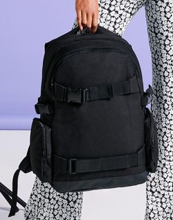 Velha escola porta skate mochila