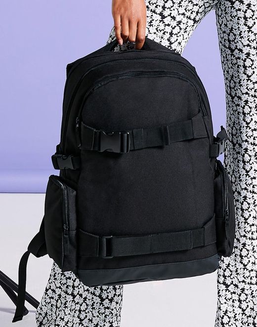 Velha escola porta skate mochila