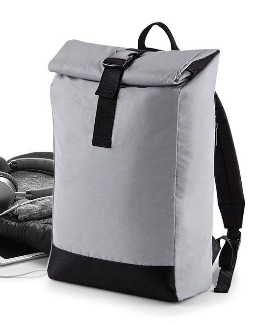 Reflektierender Roll-Top-Rucksack