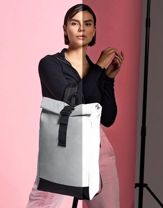 Reflektierender Roll-Top-Rucksack