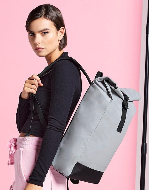 Reflektierender Roll-Top-Rucksack