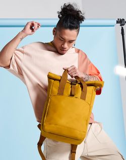 Roll Top Rucksack mit zwei Griffen