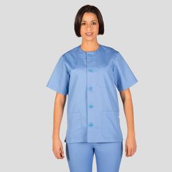 Blusa Sanitario Unisex Abotonada Sarga
