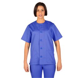 Blusa Sanitario Unisex Abotonada Colores