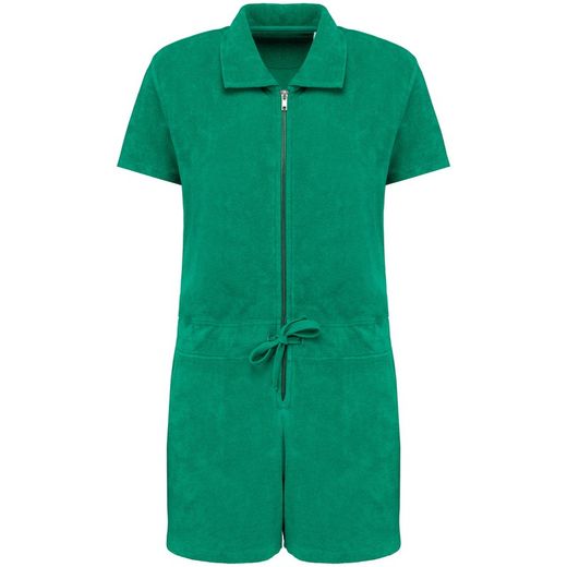 Umweltfreundliches Short-Jumpsuit aus Frottee für Damen