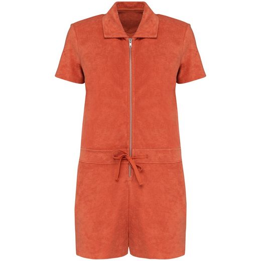 Umweltfreundliches Short-Jumpsuit aus Frottee für Damen