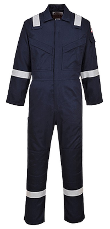 Flame resistant super light weight anti-static coverall 210g