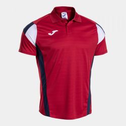 Montreal Short Sleeve Polo Red Dark Navy