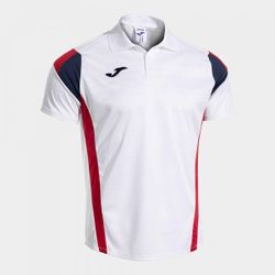 Montreal Short Sleeve Polo White Red