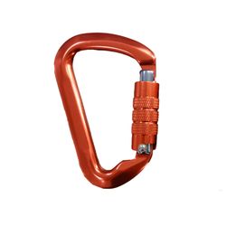 MOSQUETÓN TRILOCK de aluminio con triple cierre 30 KN