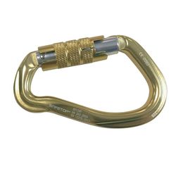 MOSQUETÓN, TWIST LOCK tipo pera, Aluminio, 23 KN