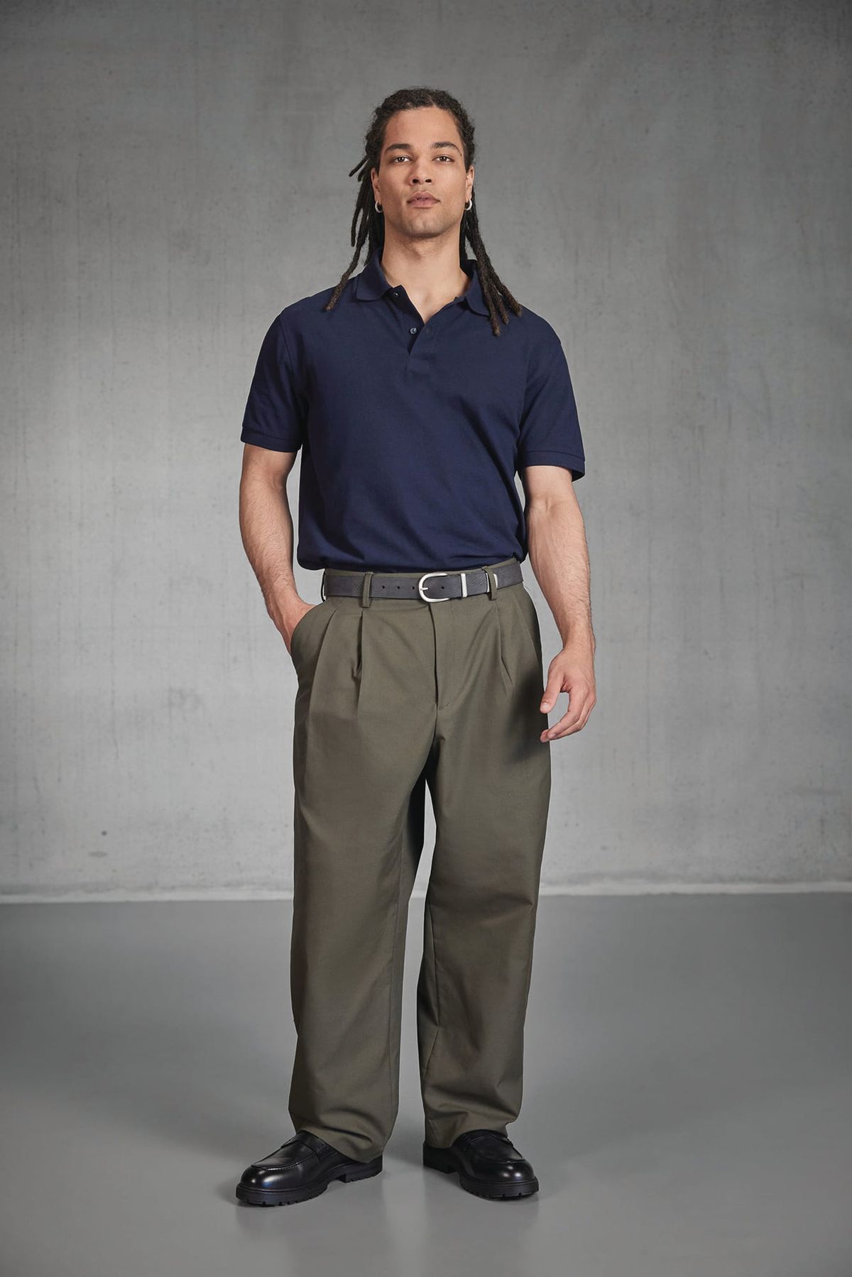 MY POLO 180 manga corta Hombre Black-4XL