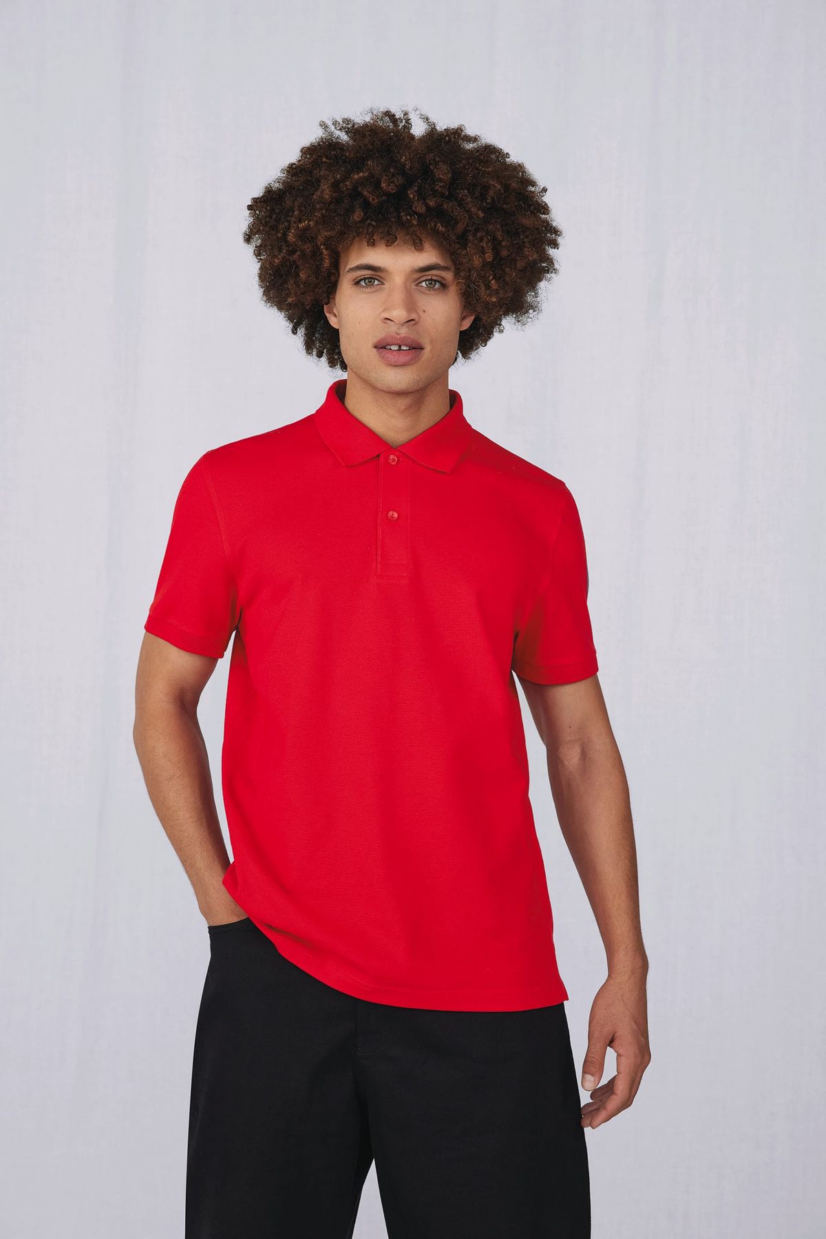 MY POLO 210 manga corta Hombre Black-4XL