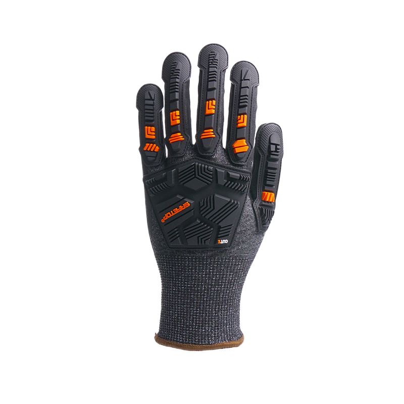 NITIMPACT, guante anti-impacto "P", corte E y palma nitrilo