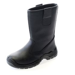 OHIO, bota de media caña S3, en piel de búfalo