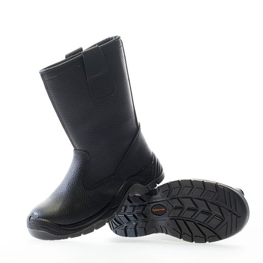 OHIO, bota de media caña S3, en piel de búfalo