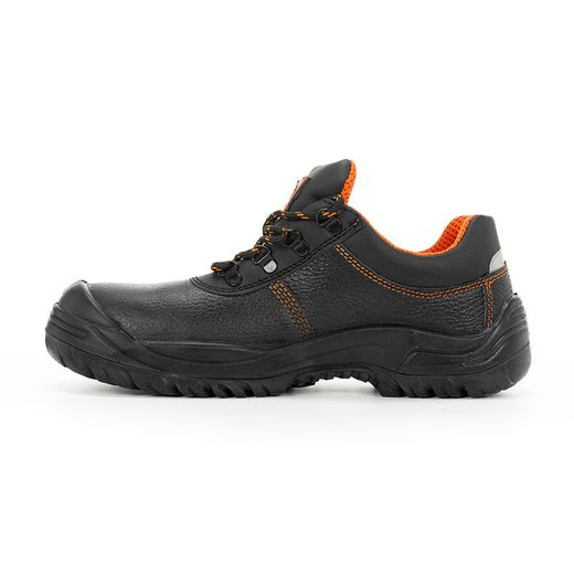 ORATIO, Zapato cuero negro grabado cordones S3 SR