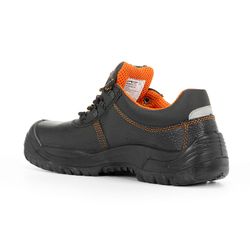 ORATIO, Zapato cuero negro grabado cordones S3 SR